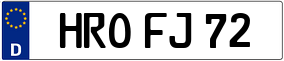 Trailer License Plate